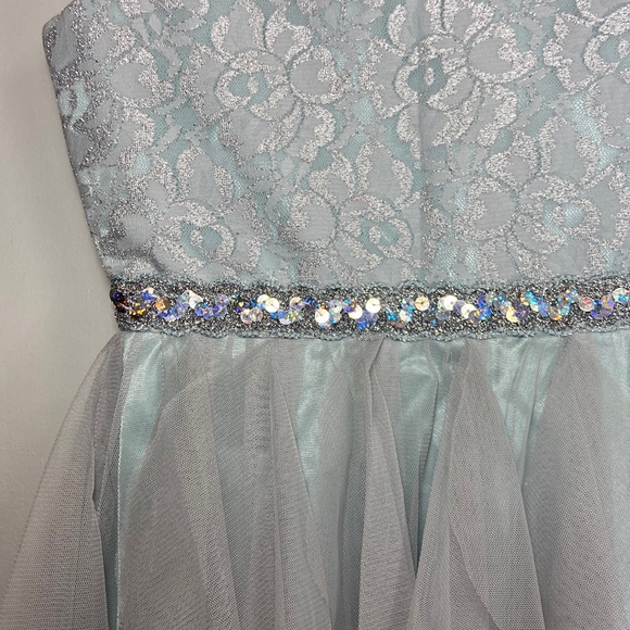 Rare Editions Light Blue Dress - Picture 2 of 4